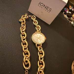 Jones New York Three-Hand Quartz Bracelet Watch & Chain Link Bracelet Set